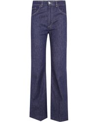 Seventy - Cashmere Blend Wide Leg Denim - Lyst
