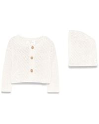 Teddy & Minou - Teddy & Minou Cardigan Set With Beanie - Lyst