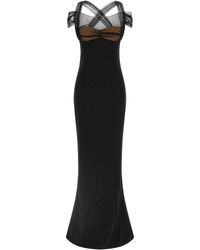 Nensi Dojaka - 'Draped Padded Cup Maxi' Dress - Lyst