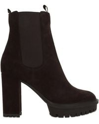 Gianvito Rossi - Barry Suede Leather Boots - Lyst