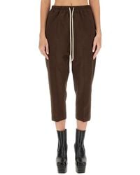 Rick Owens - Drawstring Astaires Cropped Pants - Lyst