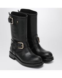 Dolce & Gabbana - Leather Boot With Buckles - Lyst