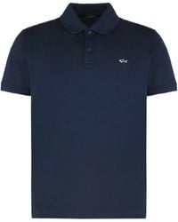 Paul & Shark - Cotton Piqué Polo Shirt - Lyst