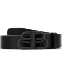 Balenciaga - Leather Bb Belt - Lyst