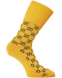 Gucci - Monogram Logo Socks - Lyst