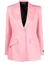 Versace - Logo Jacquard Blazer - Lyst