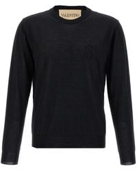 Valentino Garavani - Logo Embroidery Sweater - Lyst
