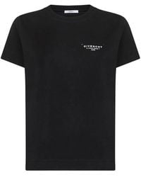 Givenchy - Cotton Jersey Crewneck T-Shirt - Lyst