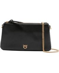 Pinko - Leather Mini Double Bag - Lyst