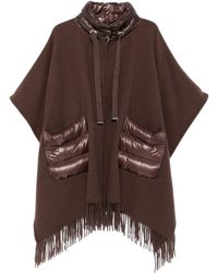 Herno - Warmy And Ultralight Nylon Resort Poncho - Lyst