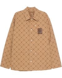 CASABLANCA - Monogram-Print Logo-Patch Jacket - Lyst