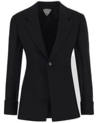 Bottega Veneta - Cotton Blend Single-Breast Jacket - Lyst