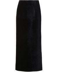 Fendi - Midnight Velvet Skirt - Lyst