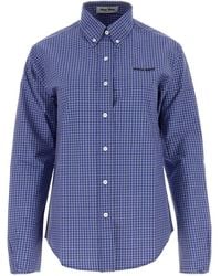 Miu Miu - Embroidered Poplin Shirt - Lyst