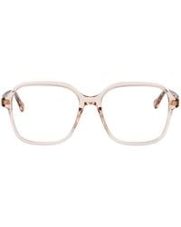 Chloé - Transparent Acetate Glasses - Lyst