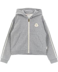 Moncler - Enfant Crochet Details Hoodie - Lyst
