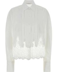 Ermanno Scervino - White Poplin Shirt - Lyst