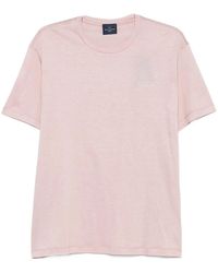 Paul & Shark - Paul & Shark Cotton Blend T-Shirt With Tone-On-Tone Logo Print - Lyst
