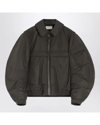 Lemaire - Bomber Jacket With Removable Collar - Lyst