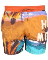 Etro - Boxer Swimsuit With Print - Lyst