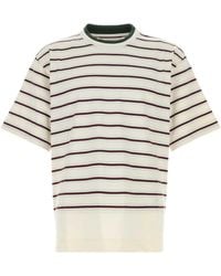 Bottega Veneta - Embroidered Cotton T-Shirt - Lyst