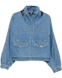Loewe - Anagram-Embroidered Denim Jacket - Lyst