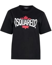 DSquared² - Short-Sleeve Printed Cotton T-Shirt T-Shirts & Jerseys - Lyst