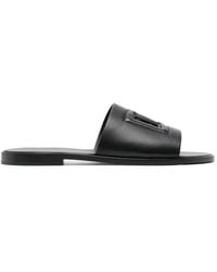 Dolce & Gabbana - Dolce & Gabbana Sandal With Logo - Lyst