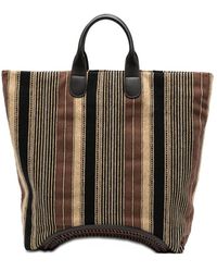 Emporio Armani - Striped Tote Bag - Lyst
