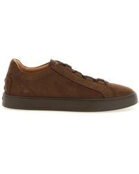 Tod's - Nubuck Sneakers - Lyst