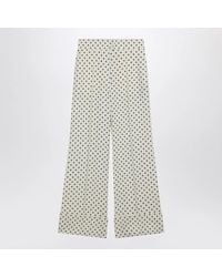 Valentino - Ivory Supergran Trousers With Plusdepois Print - Lyst