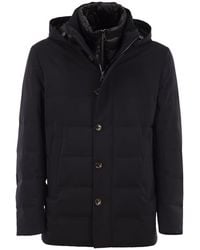 Montecore - Hooded Down Jacket With Detachable Inner Bib - Lyst