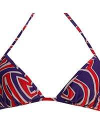 PUCCI - Labirinto Print Triangle Bikini Top - Lyst