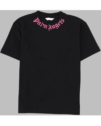 Palm Angels - Neck Logo Brushed Reg Tee S/S Girl - Lyst