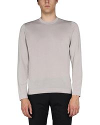 Drumohr - Cotton Crew Neck Sweater - Lyst