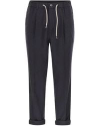 Herno - Cashmere And Silk Trousers - Lyst