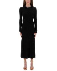 Rabanne - Long Wool Dress - Lyst