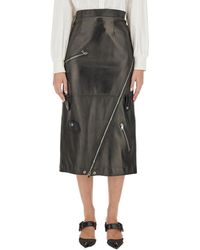 McQueen - Midi Skirt - Lyst