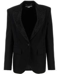 Stella McCartney - Black Wool Blazer - Lyst