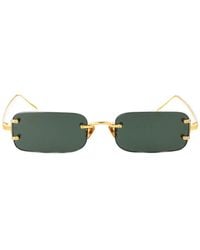 Linda Farrow - Yellowgold/Whitegold/ Titanium Sunglasses - Lyst