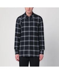 McQueen - Cotton Flannel Checkered Shirt - Lyst