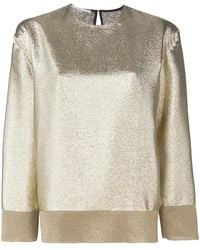 Stella McCartney - Metallic Gold Blouse - Lyst