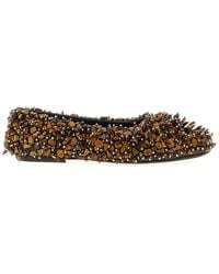 Dries Van Noten - Beaded Ballet Flats - Lyst