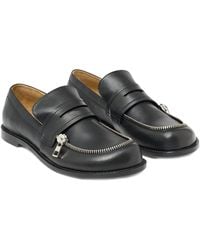 JW Anderson - Penny Loafers With Zip Detail - Lyst