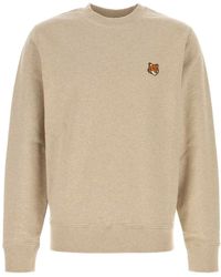Maison Kitsuné - Sand Cotton Sweatshirt - Lyst
