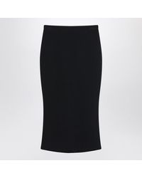 Givenchy - Midi Skirt With Pleats On The Back - Lyst