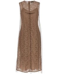 Fendi - Floral Lace Dress - Lyst