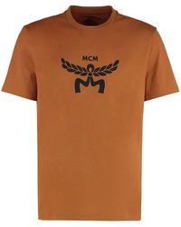 MCM - Cotton Crew-Neck T-Shirt - Lyst