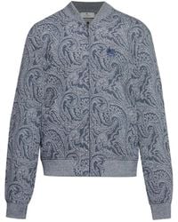 Etro - Bomber Jacket With Logo - Lyst
