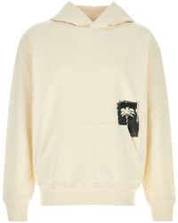 Palm Angels - Cream Cotton Sweatshirt - Lyst